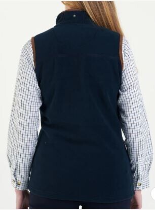 Hazy blue Womens sofia soft fleece bodywarmer Gilet image #1