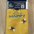 House Of Tweed Bamboo Mustard Bee Socks image #1