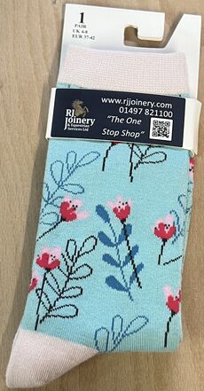 House Of Tweed Bamboo Sky Blue Flowers