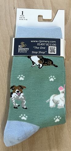 House Of Tweed Bamboo Dog 1 Green Socks