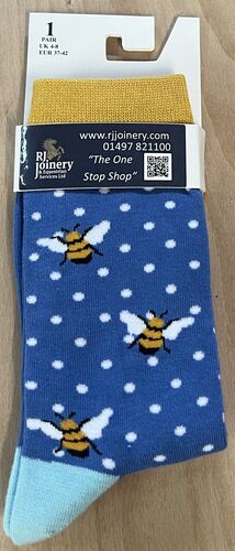 House Of Tweed Bamboo Dotty Bee Socks