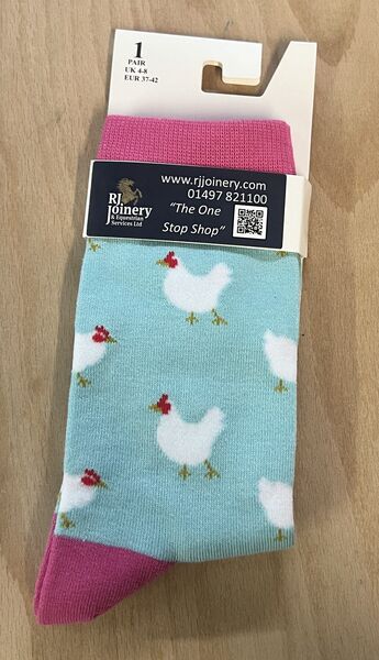 HT - Duck/ Chicken blue socks