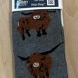 House Of Tweed Bamboo Highland Cow 3 Grey image #1