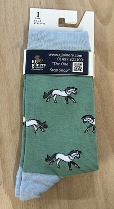 House Of Tweed Bamboo Horses/Green