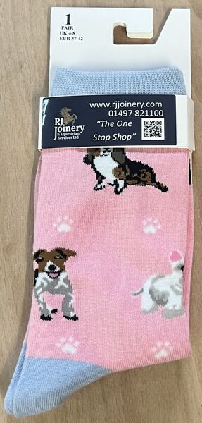 House Of Tweed Bamboo Pink Dog Socks  image #1