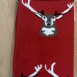 House Of Tweed Bamboo Red Big Stag Socks image #1